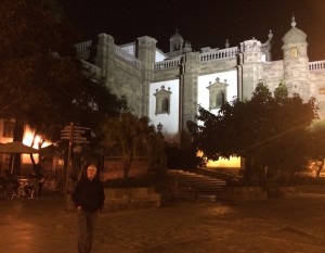 Die Rückseite der Kathedrale von Santa Ana in der Altstadt La Vegueta von Las Palmas