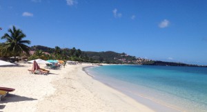 the Grande Anse Beach is beautiful white and very clean