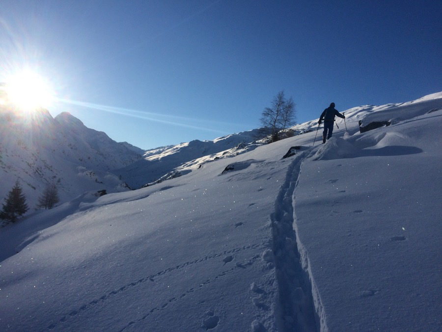 Skitour Avers Graubünden Roman